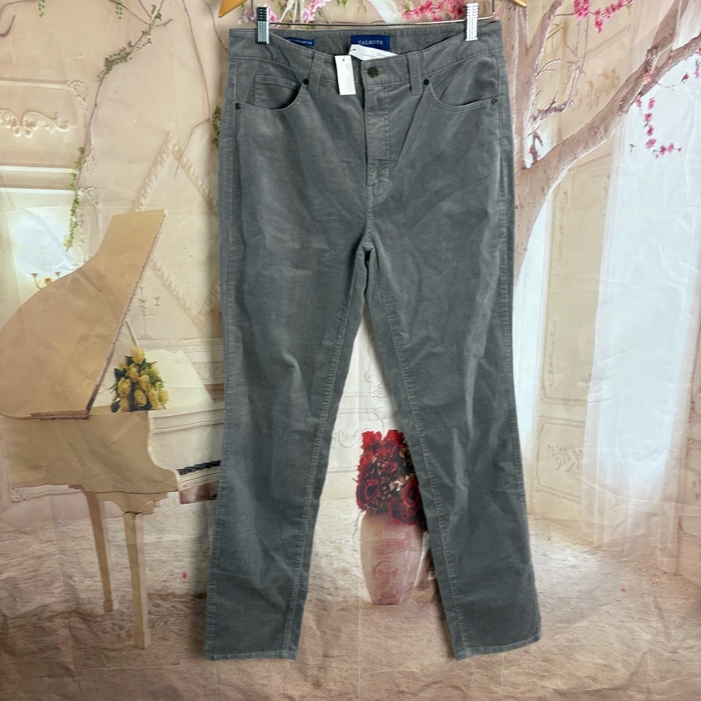 NEW Talbots Corduroy Gray Pants